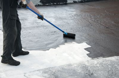 Flat Roof Coating Application
